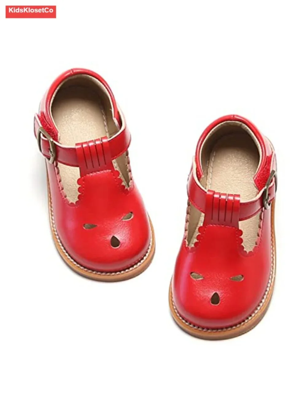 Toddler Girls Oxford Mary Jane Dress Shoes - Soft Microfiber, Easy Hook & Loop